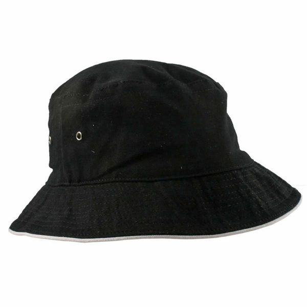 Bucket Hat Black White Bucket hat, Hats, Black tee